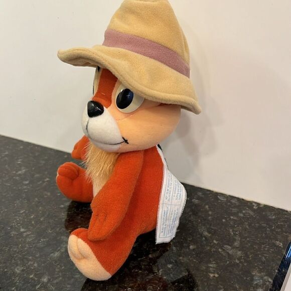 VTG Disney Chip N Dale Rescue Rangers Playskool 1989 Plush 7” Chip Doll Toy 80s - Picture 3 of 7